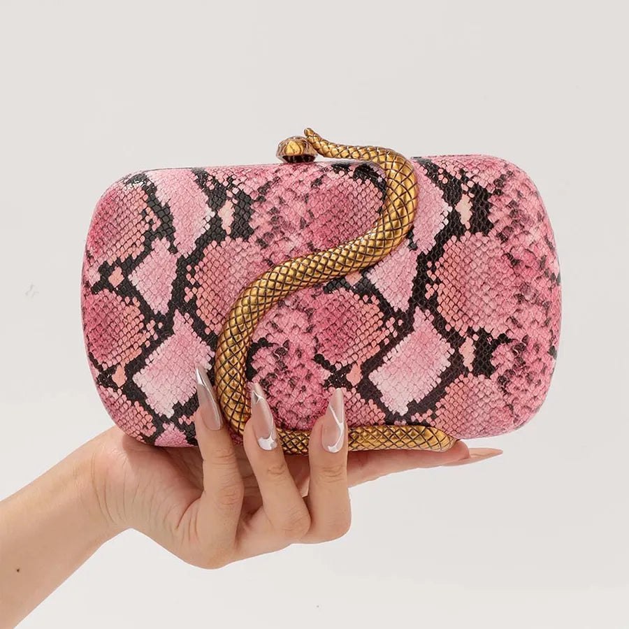 Summer Fashion Snake Skin PU Handbag
