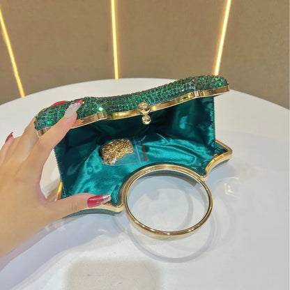 Fashionable Water Diamond Clutch Bag