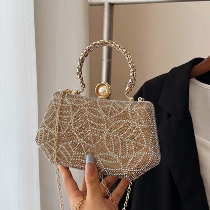 Diamond Embedded Retro Evening Bag