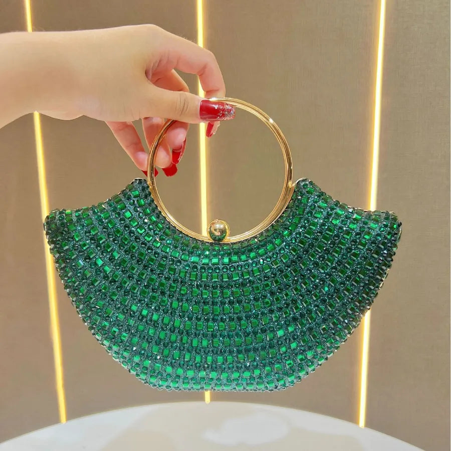 Fashionable Water Diamond Clutch Bag