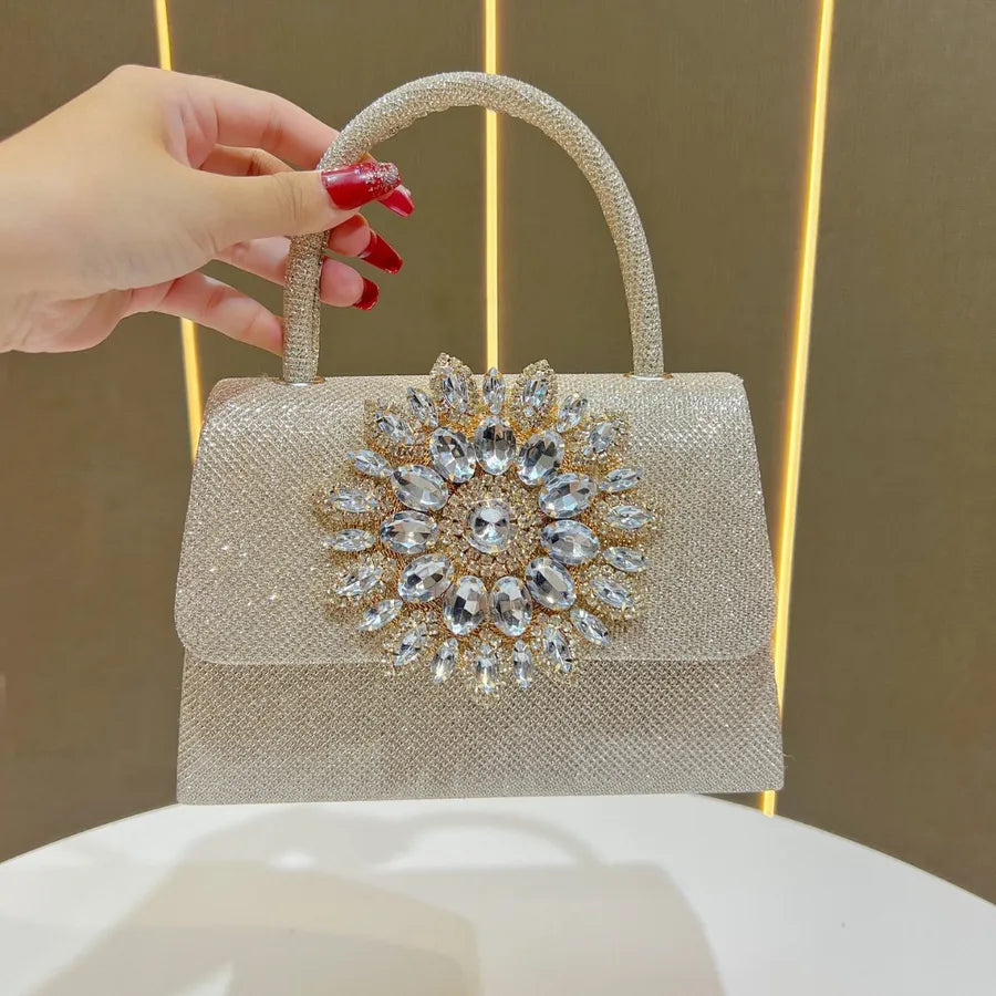 Diamond Embedded Chain Handbag