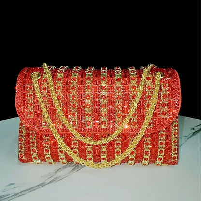 Diamond Embedded Underarm Evening Bag