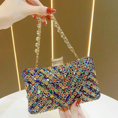 New Evening Gown Diamond Clutch Bag