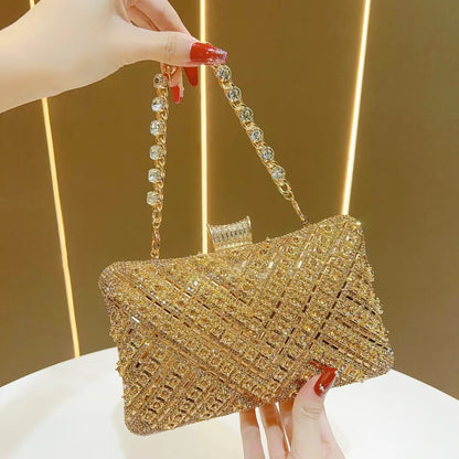 New Evening Gown Diamond Clutch Bag