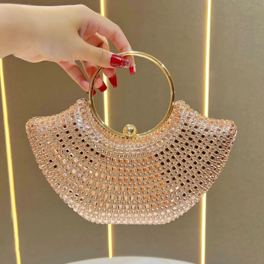 Fashionable Water Diamond Clutch Bag
