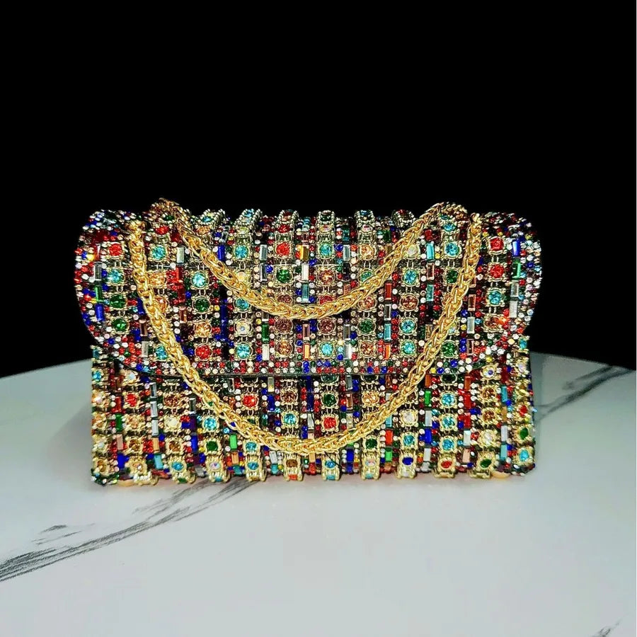 Diamond Embedded Underarm Evening Bag