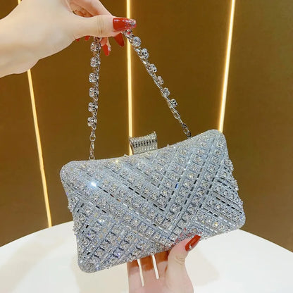 New Evening Gown Diamond Clutch Bag
