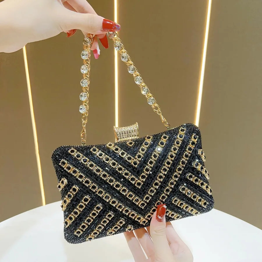 New Evening Gown Diamond Clutch Bag