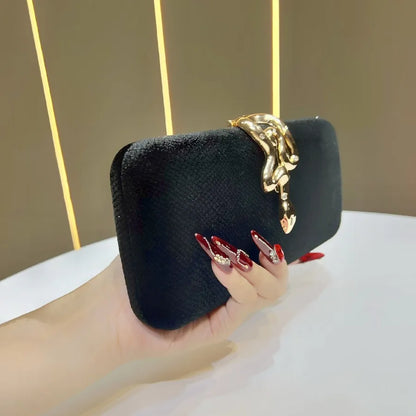 Fashionable Velvet Clutch Bag