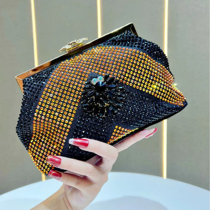 Elegant Diamond Embedded Clutch Bag