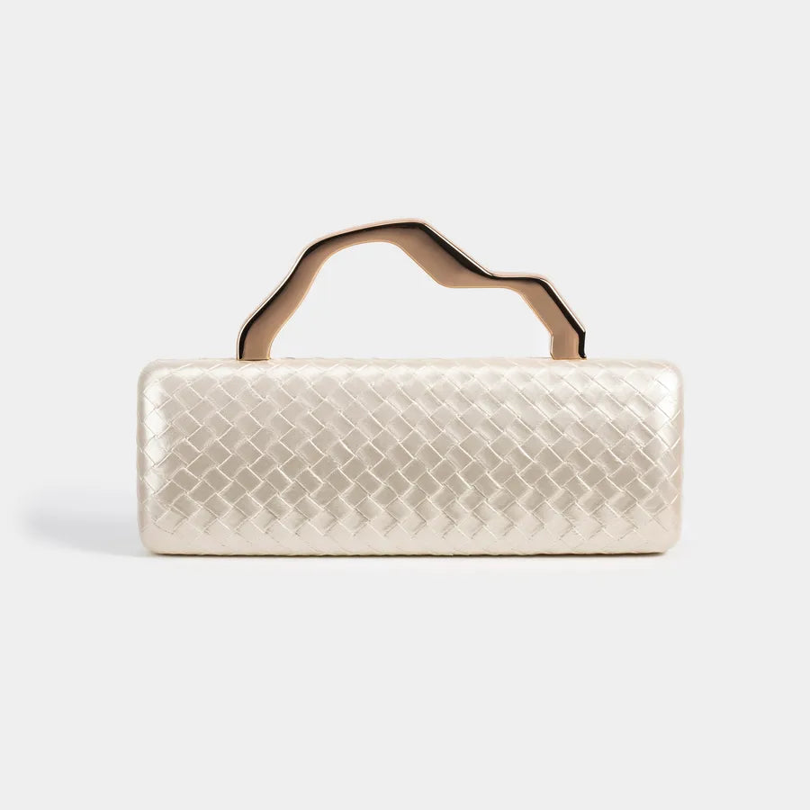 PU Gold Shaped Clutch Bag