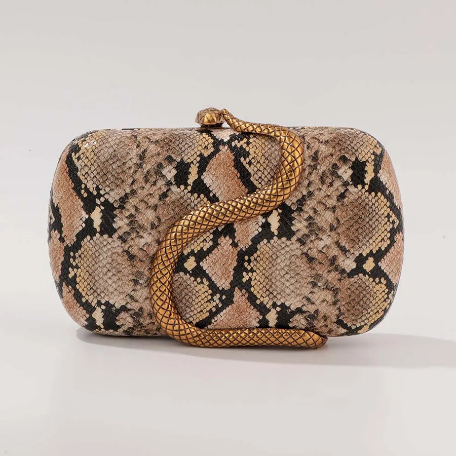 Summer Fashion Snake Skin PU Handbag