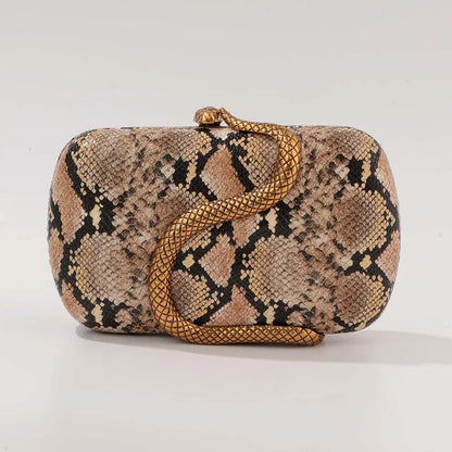 Summer Fashion Snake Skin PU Handbag