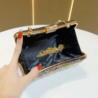 New Evening Gown Diamond Clutch Bag
