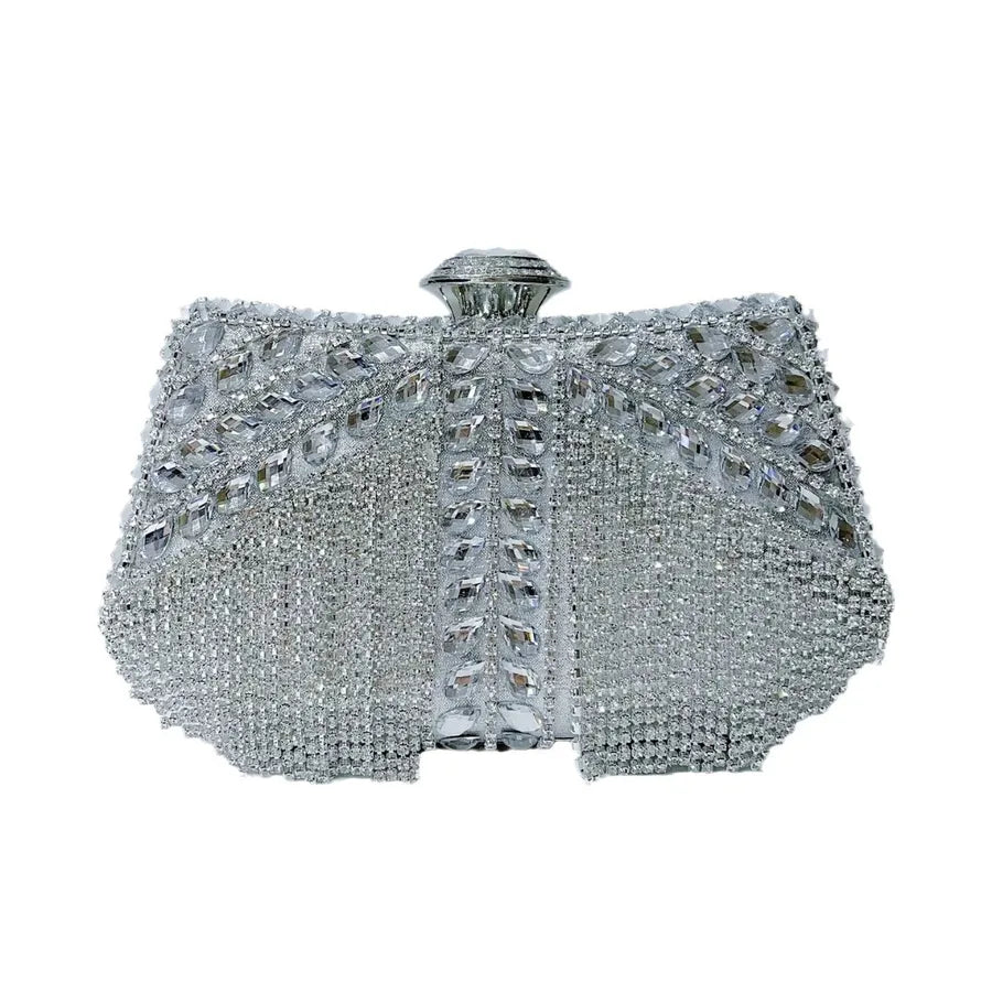 New Diamond Embedded Tassel Evening Bag Birthday Wedding Banquet Single Shoulder Slant Cross Dinner Bag Women's Clutch Bag