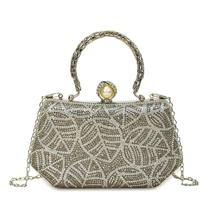 Diamond Embedded Retro Evening Bag