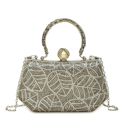 Diamond Embedded Retro Evening Bag