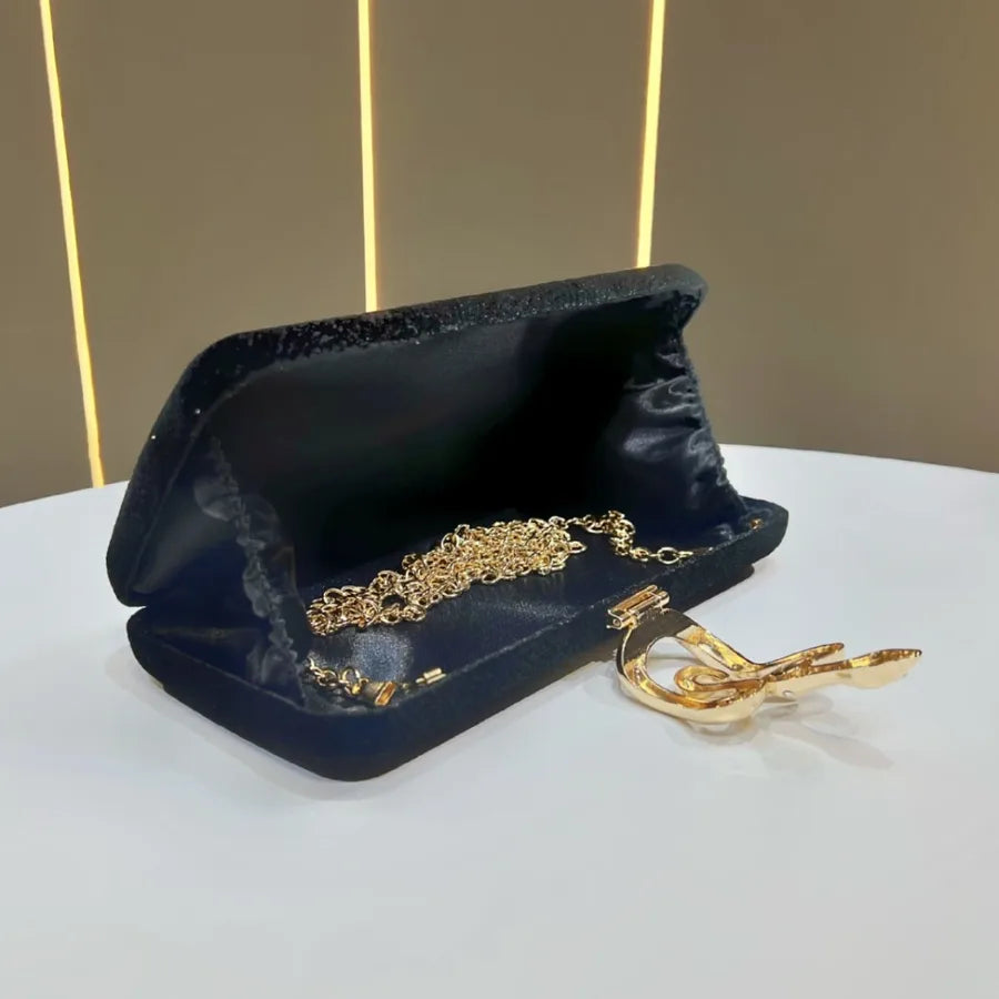 Fashionable Velvet Clutch Bag