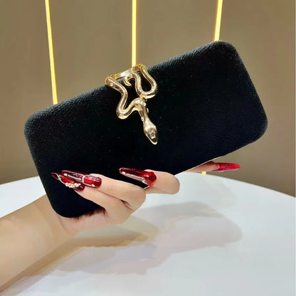Fashionable Velvet Clutch Bag