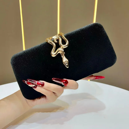 Fashionable Velvet Clutch Bag