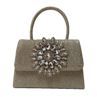Diamond Embedded Chain Handbag