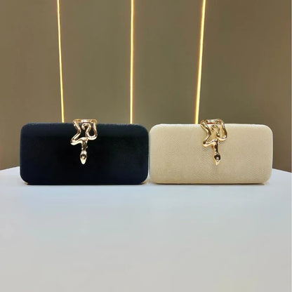 Fashionable Velvet Clutch Bag