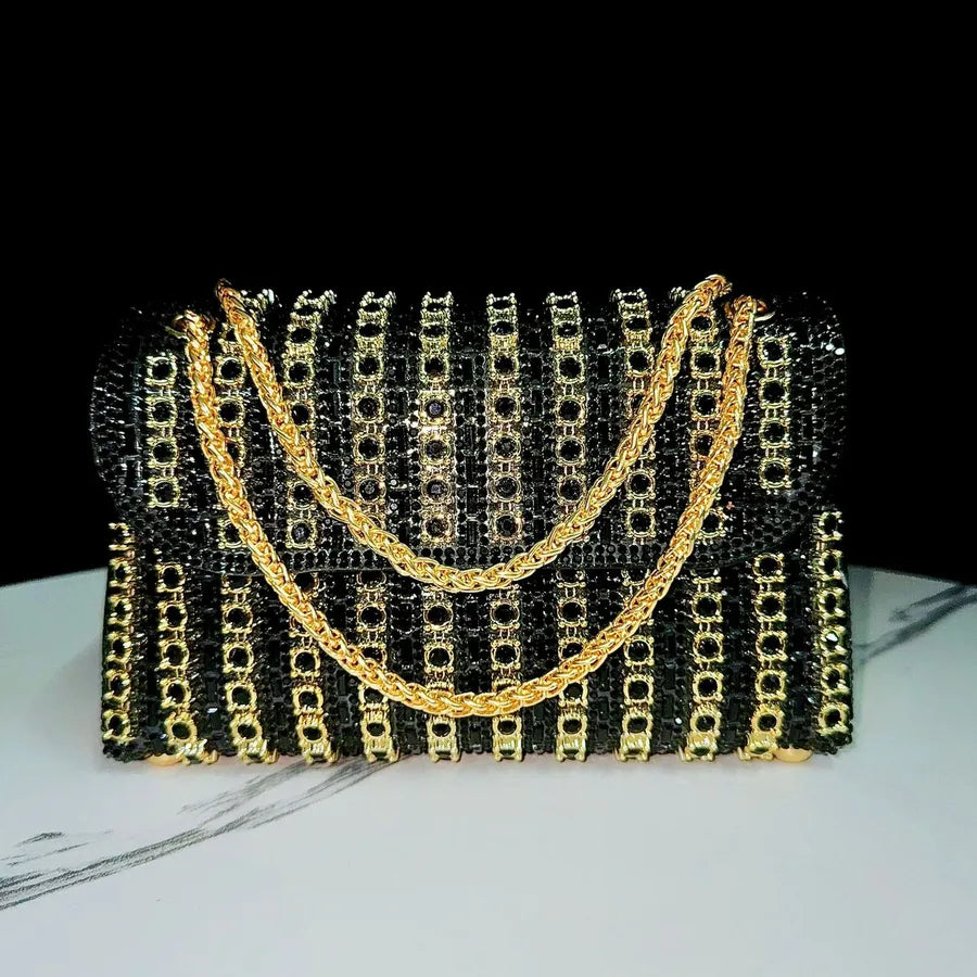 Diamond Embedded Underarm Evening Bag