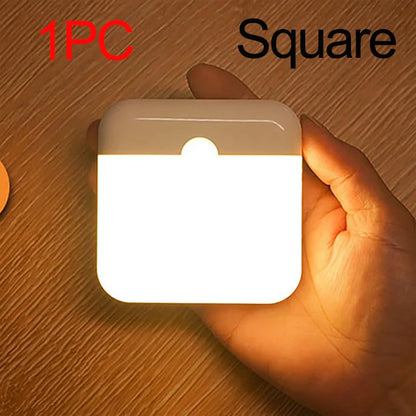 Square LED garden light in white for outdoor illumination