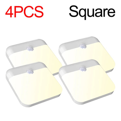 Square LED garden lights in white for outdoor lighting