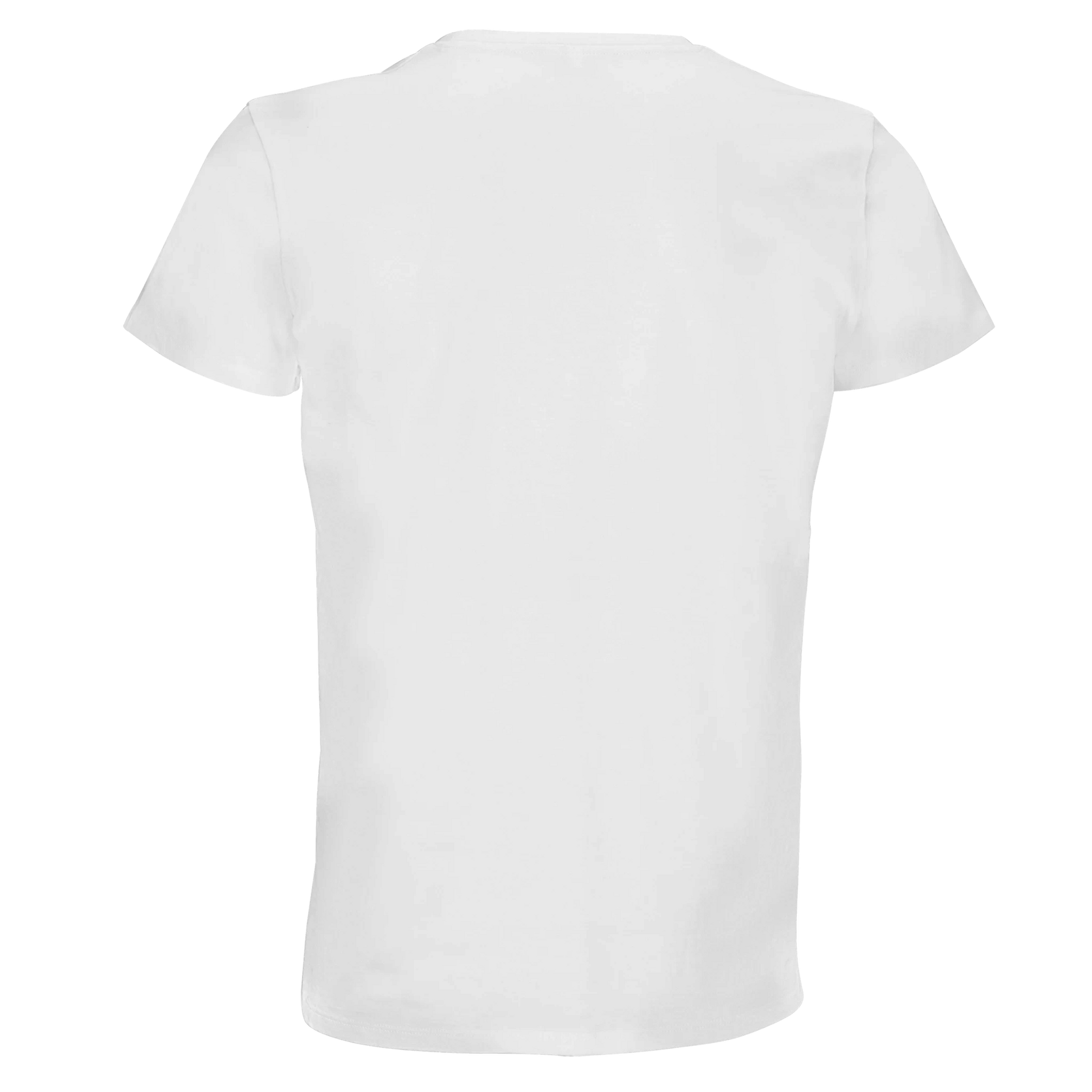White recycled unisex crewneck T-shirt made from eco-friendly materials for sustainable fashion enthusiasts
