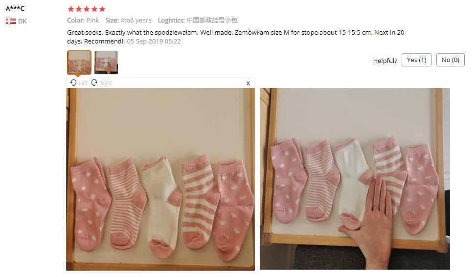 Soft toddler socks for boys and girls in pink and white with playful patterns and comfortable fit
