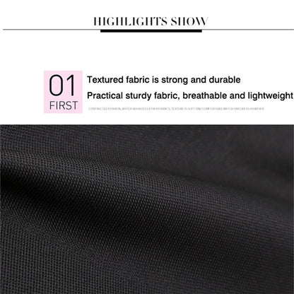 Pink Black Laptop Backpack For Students close up of textured black fabric highlighting durable breathable lightweight material