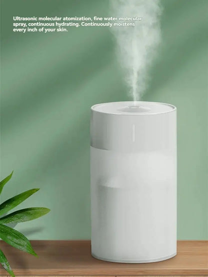 USB automatic humidifier with light, featuring ultrasonic atomization and continuous hydration for skin moisture